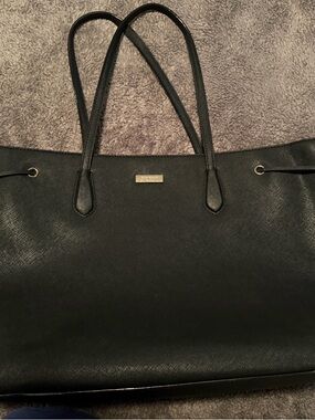Kate Spade Ari Laurel Way Black Saffiano Leather Tote XL